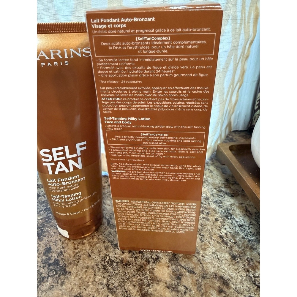 Clarins Instant Tan Non-oily Fresh Gel 125 mL/ 4.2 oz. Face & Body Self Tanning - Picture 2 of 5